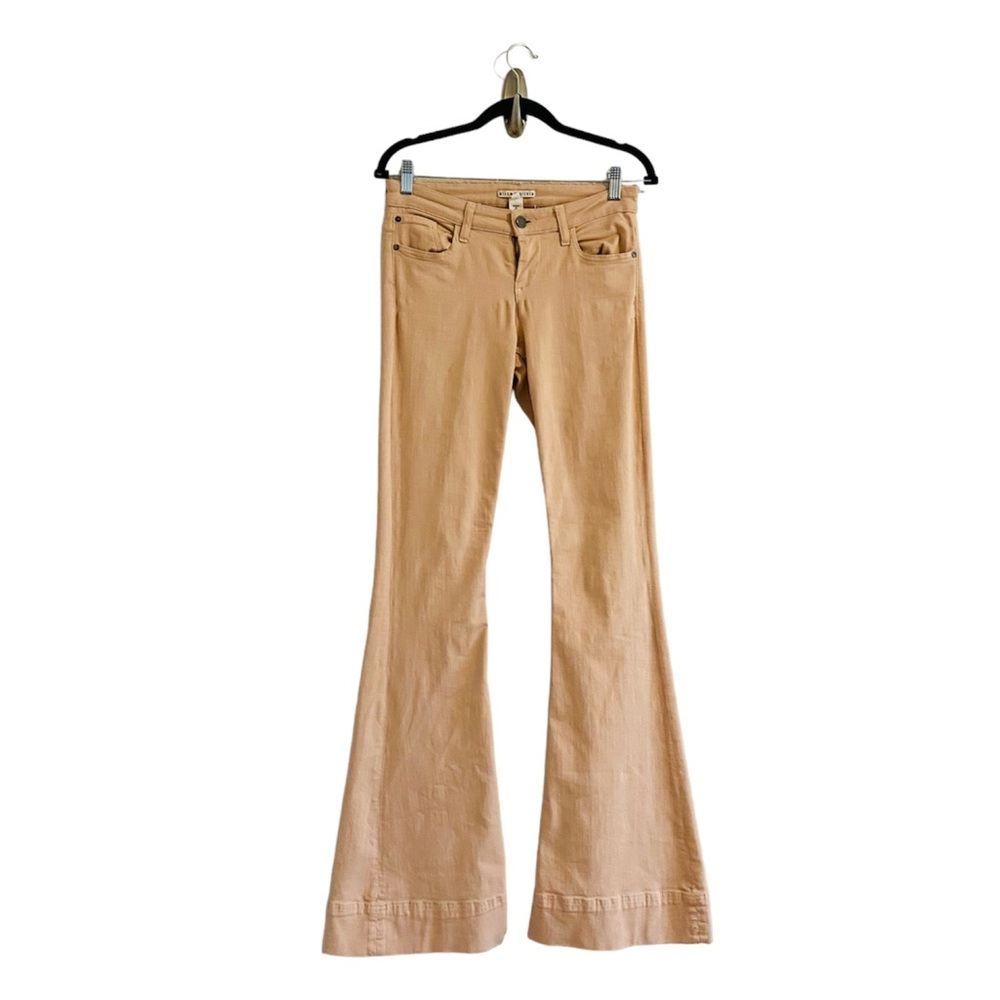 Alice + Olivia Tan Flare Jeans